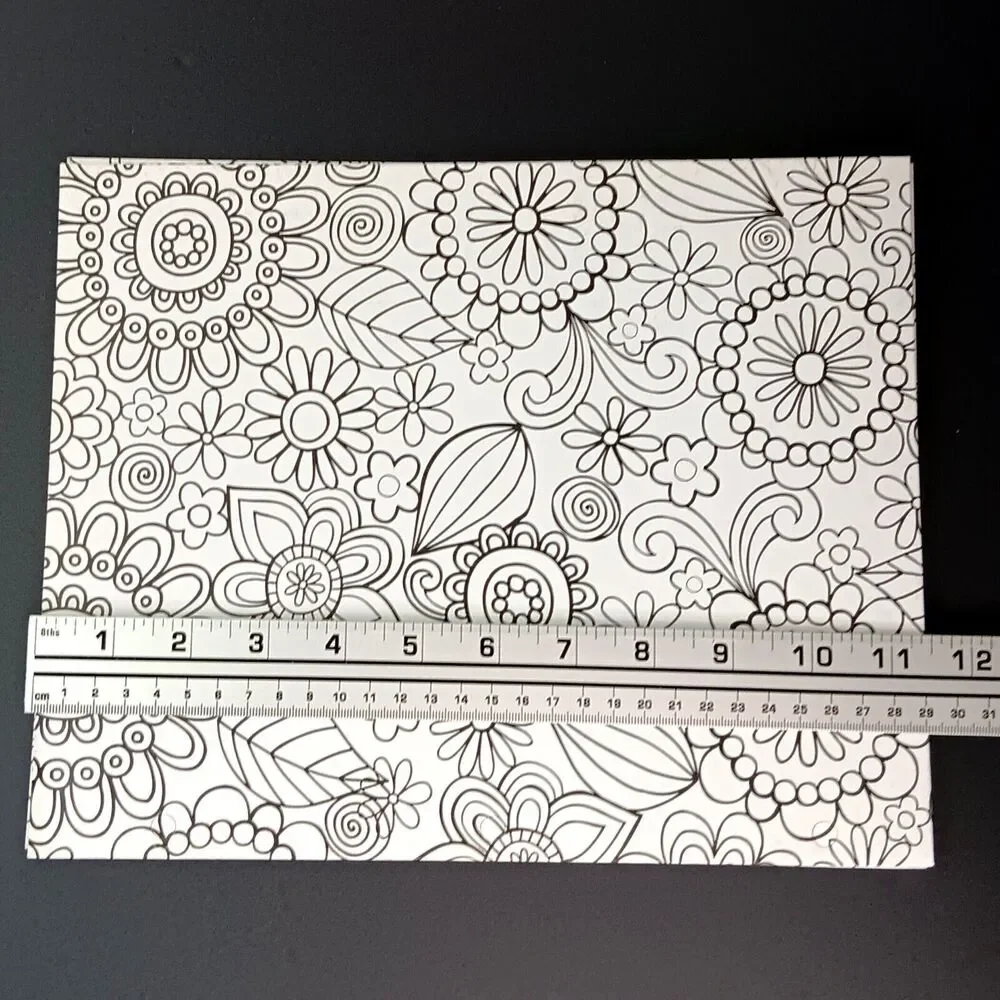 Portfolio Folders To Color Flowers And Circles Vintage 2010 Gartner Set Of Two